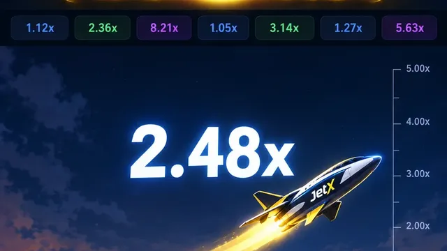 JetX game screen